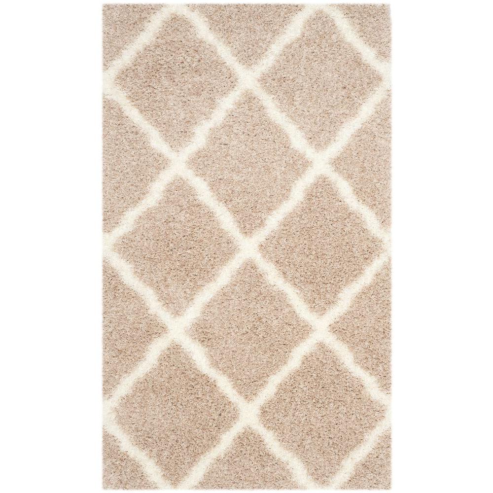Safavieh Montreal Shag Beige/Ivory 4 ft. x 6 ft. Area RugSGM866C4