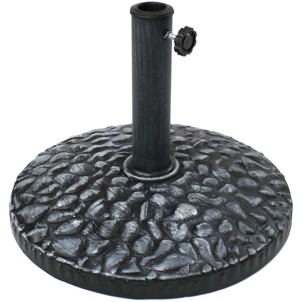 Gray Patio Umbrella Stands Patio Umbrellas The Home Depot