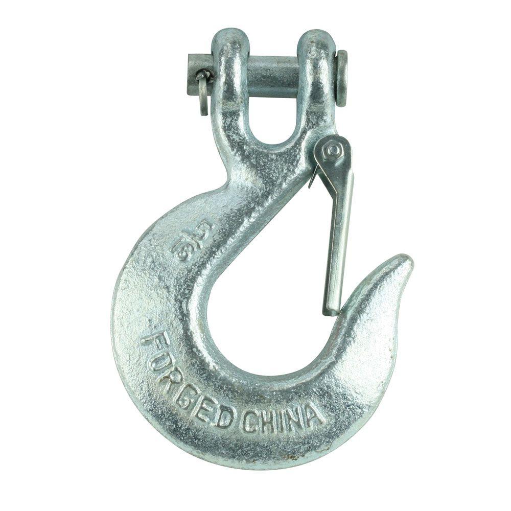 Everbilt 1/4 in. ZincPlated Grade 43 Clevis Slip Hook43914 The Home
