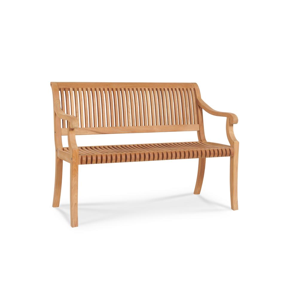Hiteak Furniture Palm 47 5 In 2 Person Teak Outdoor Bench Hlb201