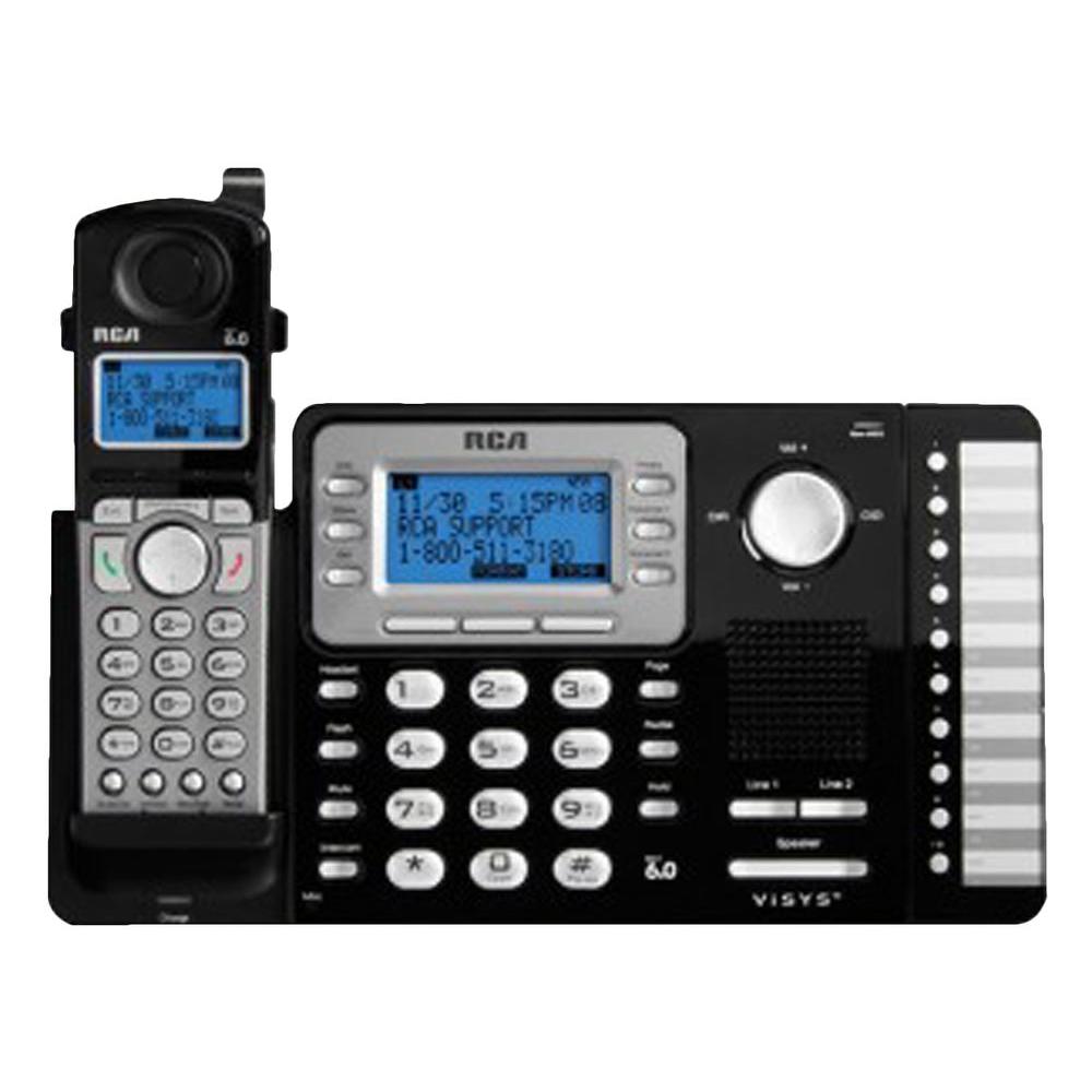 RCA DECT 6.0+ 2Line Cordless Expandable PhoneRCA25212 The Home Depot