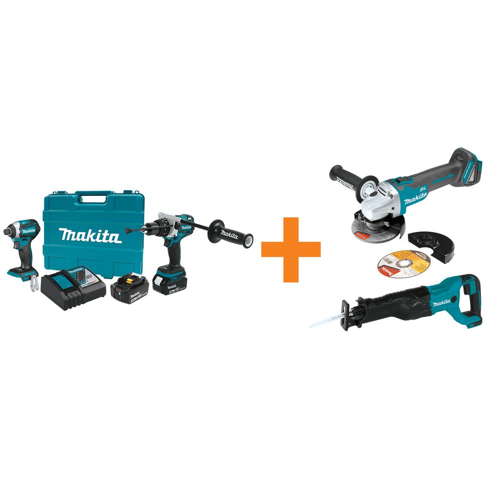 Makita Power Tool Combo Kits Power Tools The Home Depot