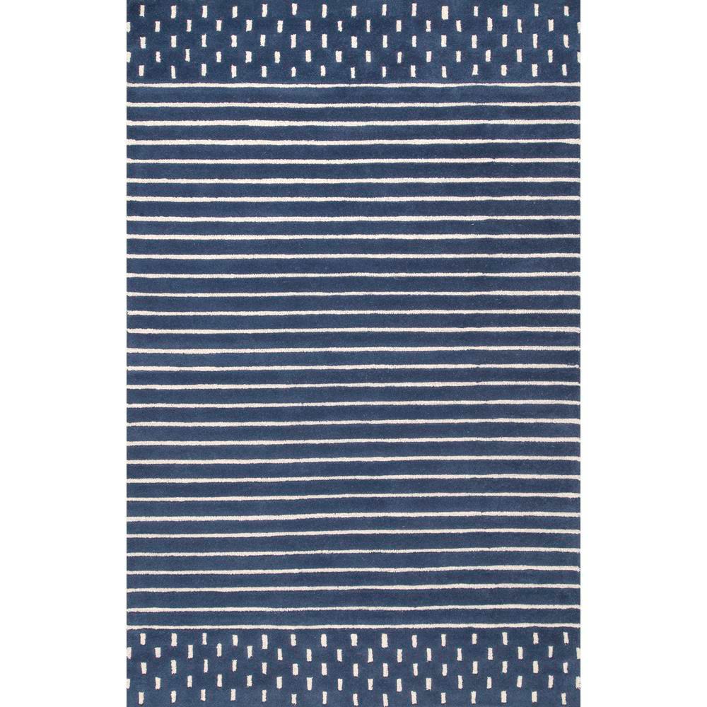 Marlowe Stripes Navy 5 Ft X 8 Area Rug
