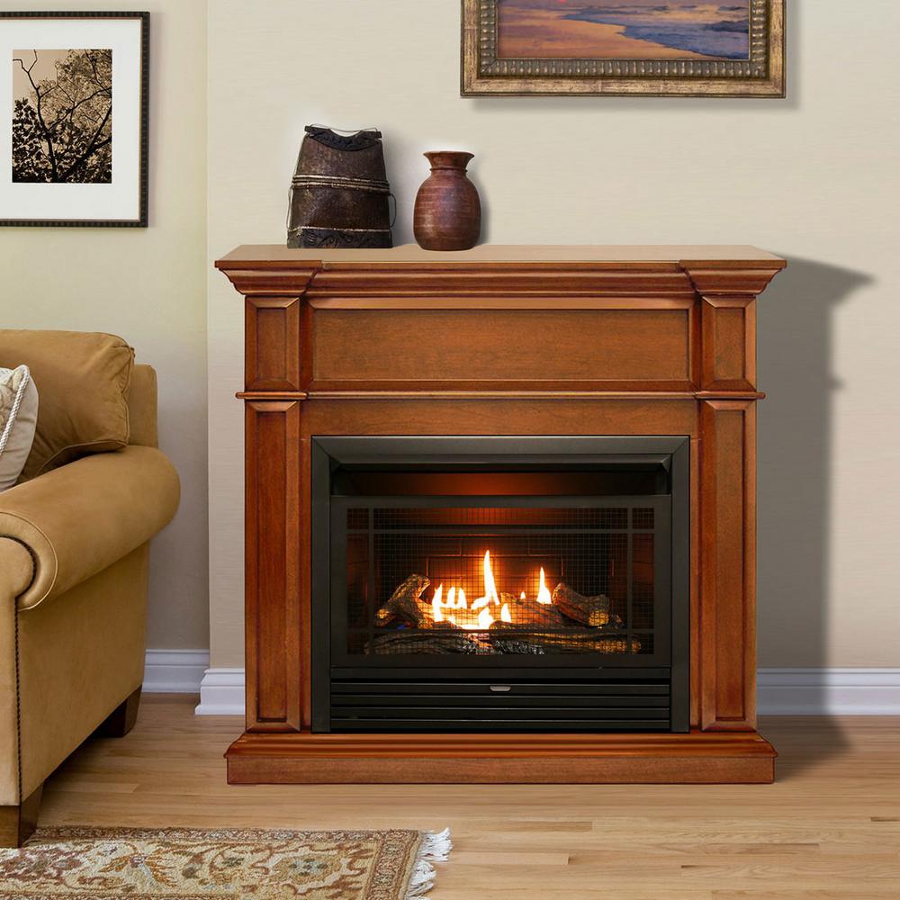 Duluth Forge 42 In Full Size Ventless Dual Fuel Fireplace In