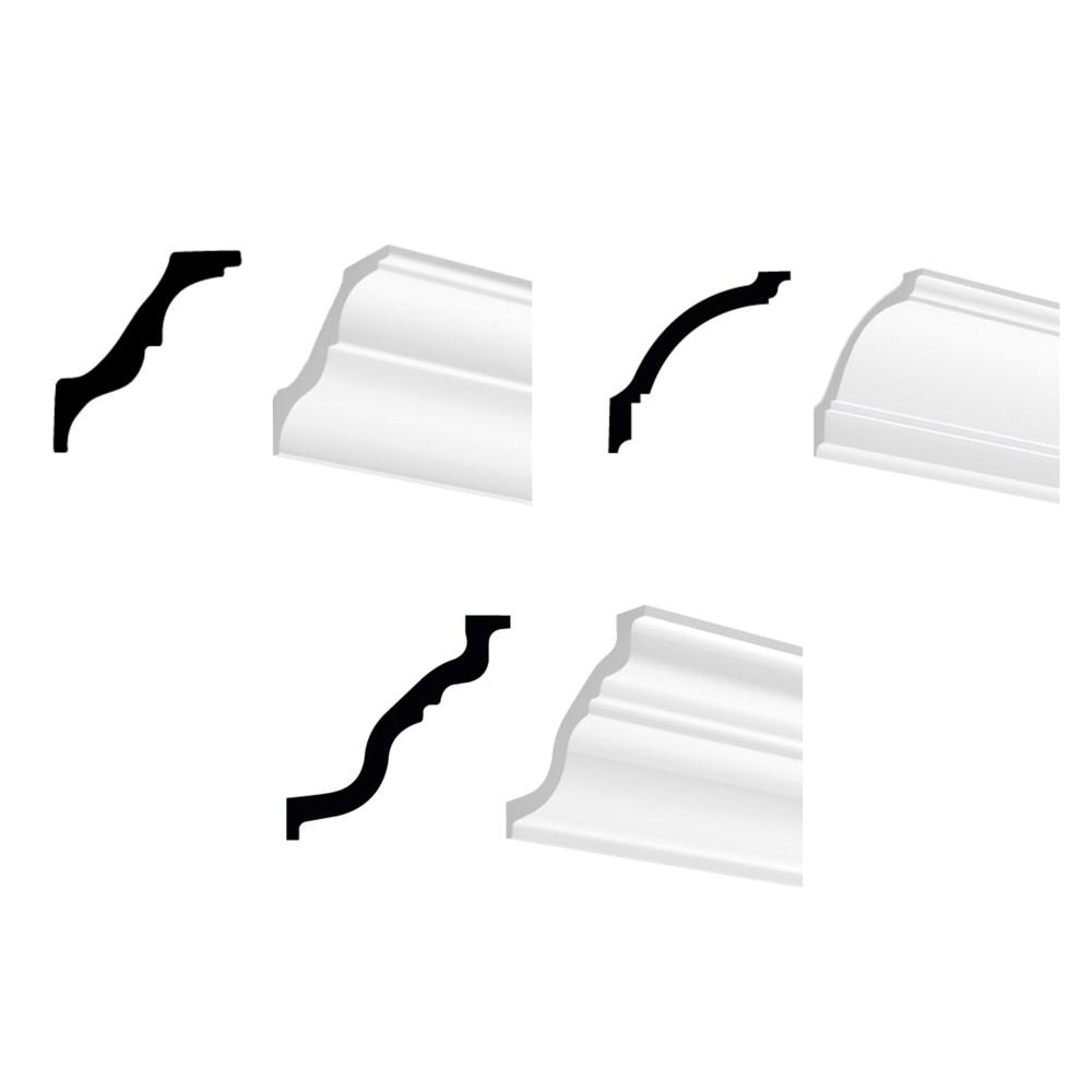 Nomastyl Polystyrene Crown Moulding Large Profiles Sample BoxSAMPLE_TL_GP_AT The Home Depot