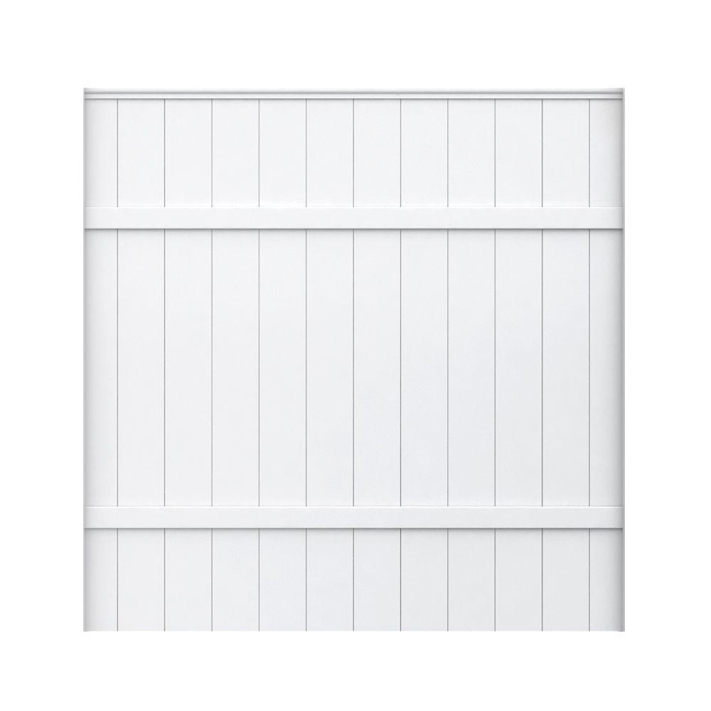 Veranda Installed White Vinyl Fence Hsinstifwhvf The Home Depot
