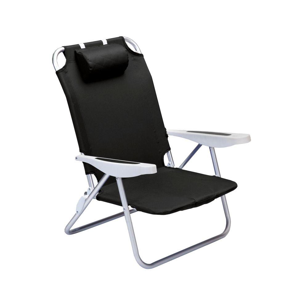 Picnic Time Black Monaco Beach Patio Chair 790 00 179 000 0 The Picnic Time Black Monaco Beach Patio Chair