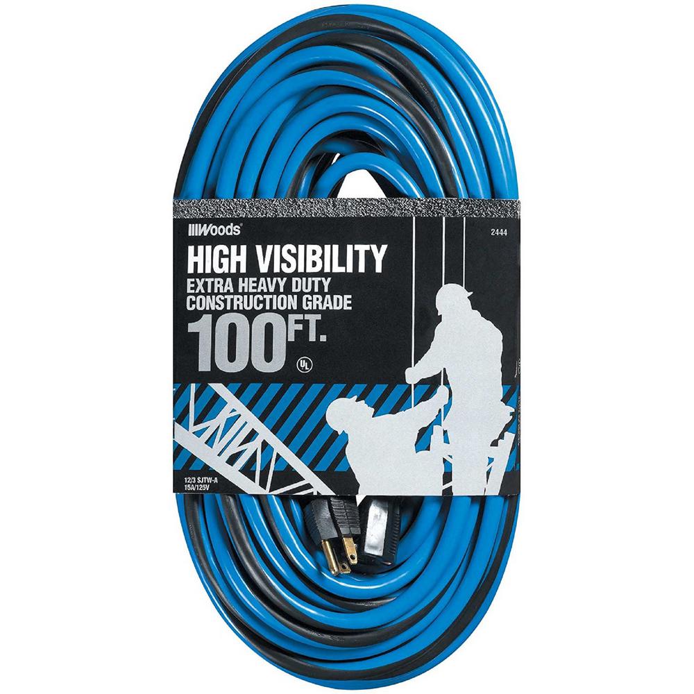 Southwire 100 ft. 12/3 SJTW MultiColor HiVisibility/Construction