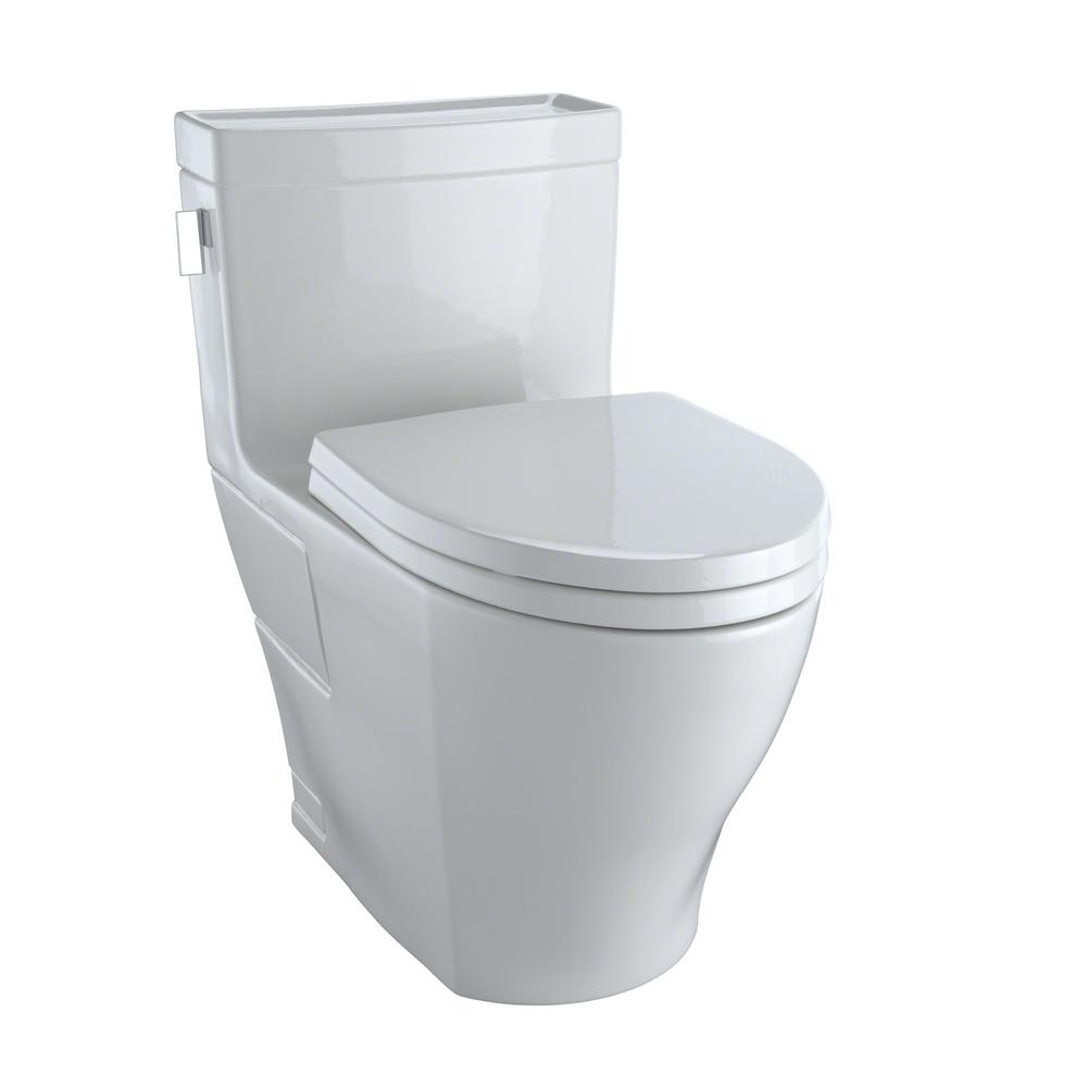 TOTO Legato 1Piece 1.28 GPF Single Flush Elongated Skirted Toilet with