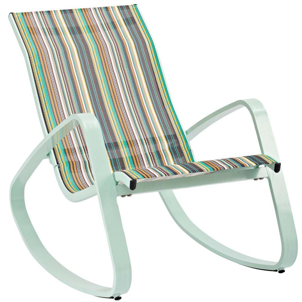 Modway Traveler Green Stripe Rocking Sling Outdoor Lounge ChairEEI3027GRNSTR The Home Depot