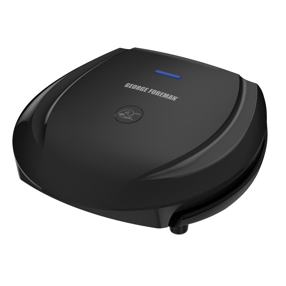 George Foreman 103 Sq In Black Fixed Plate Indoor Grill Gr0103b