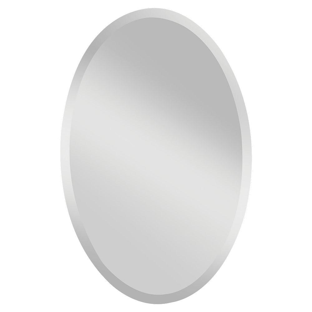 Feiss Infinity 24 In W X 36 H Frameless Oval Glass Wall