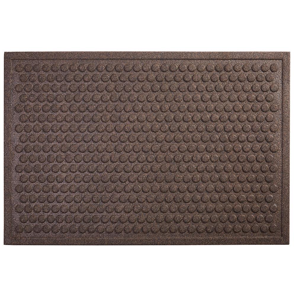 Recycled Rubber Browns Tans Interior Exterior Door Mats Dots