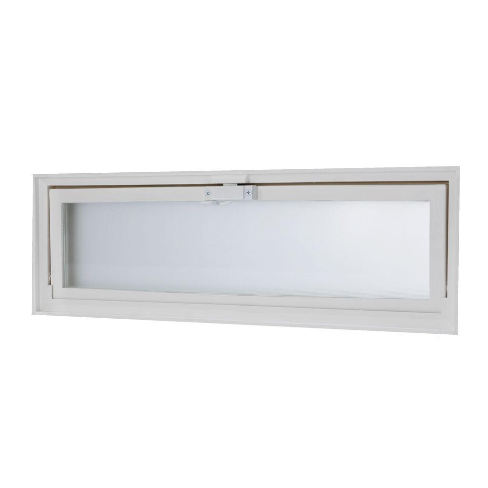 TAFCO WINDOWS 23.25 in. x 7.75 in. Glass Block Replacement Hopper ...