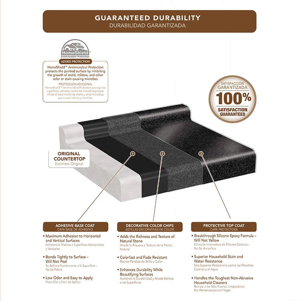 Rust Oleum Transformations 70 Oz Charcoal Large Countertop Kit