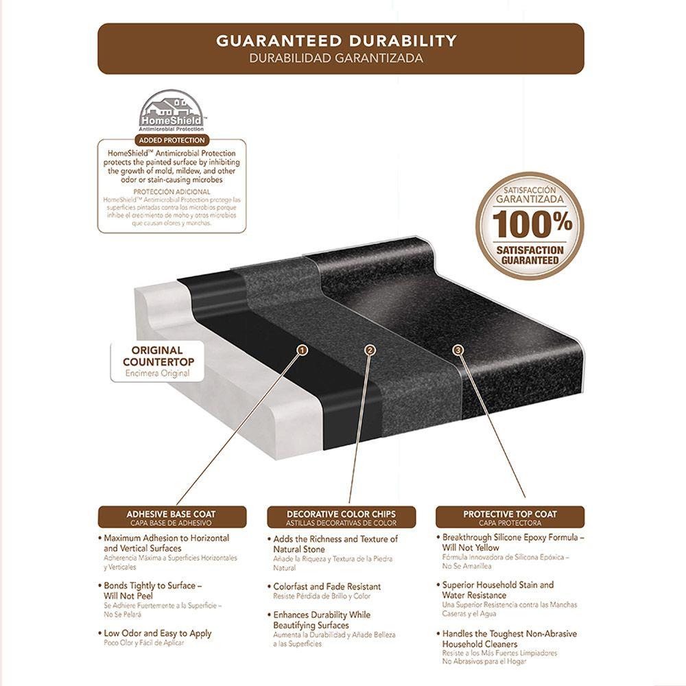 Rust Oleum Transformations 48 Oz Charcoal Small Countertop Kit