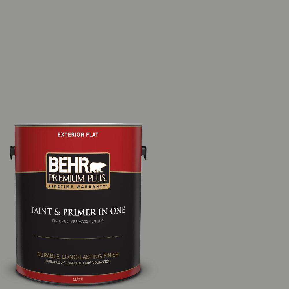 BEHR Premium Plus 1gal. 780F5 Anonymous Flat Exterior Paint440001 The Home Depot