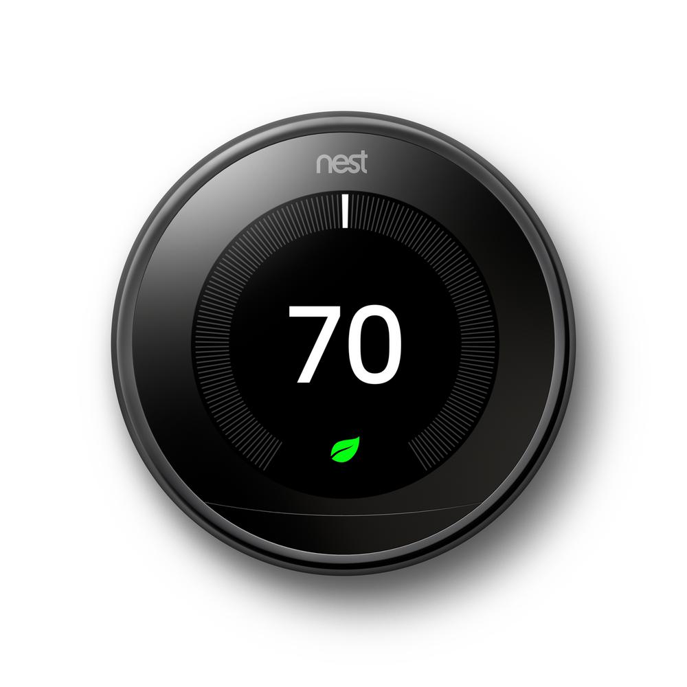 Google Nest Learning Thermostat - Mirror Black