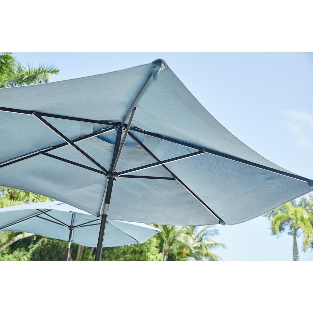 Home Decorators Collection Richmond Hill 9 Ft Patio Umbrella In Spectrum Denim Blue 181 935 9umb The Home Depot