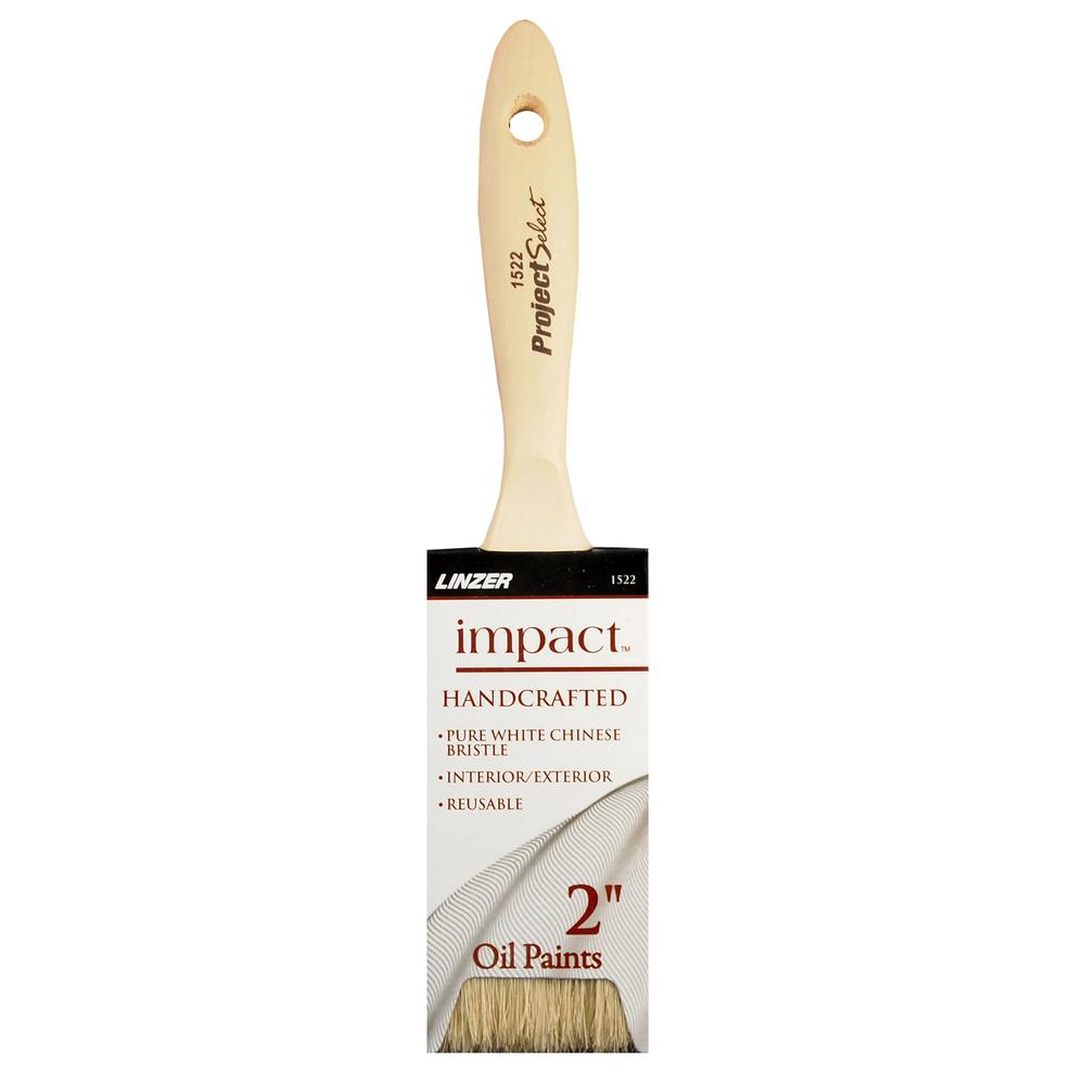 Linzer 2 in. Flat Bristle Brush15222 The Home Depot