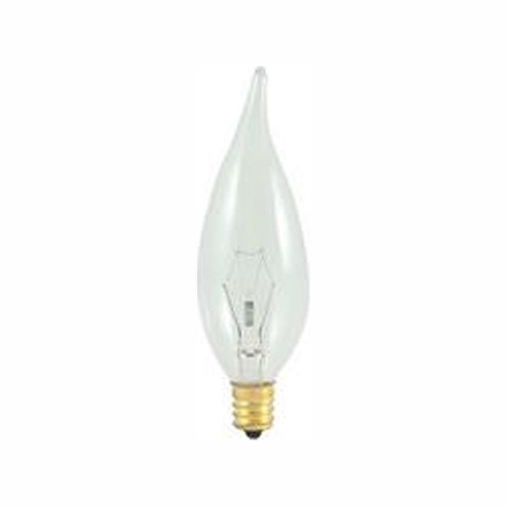 Bulbrite 60 Watt Ca10 Clear Dimmable Warm White Light Incandescent