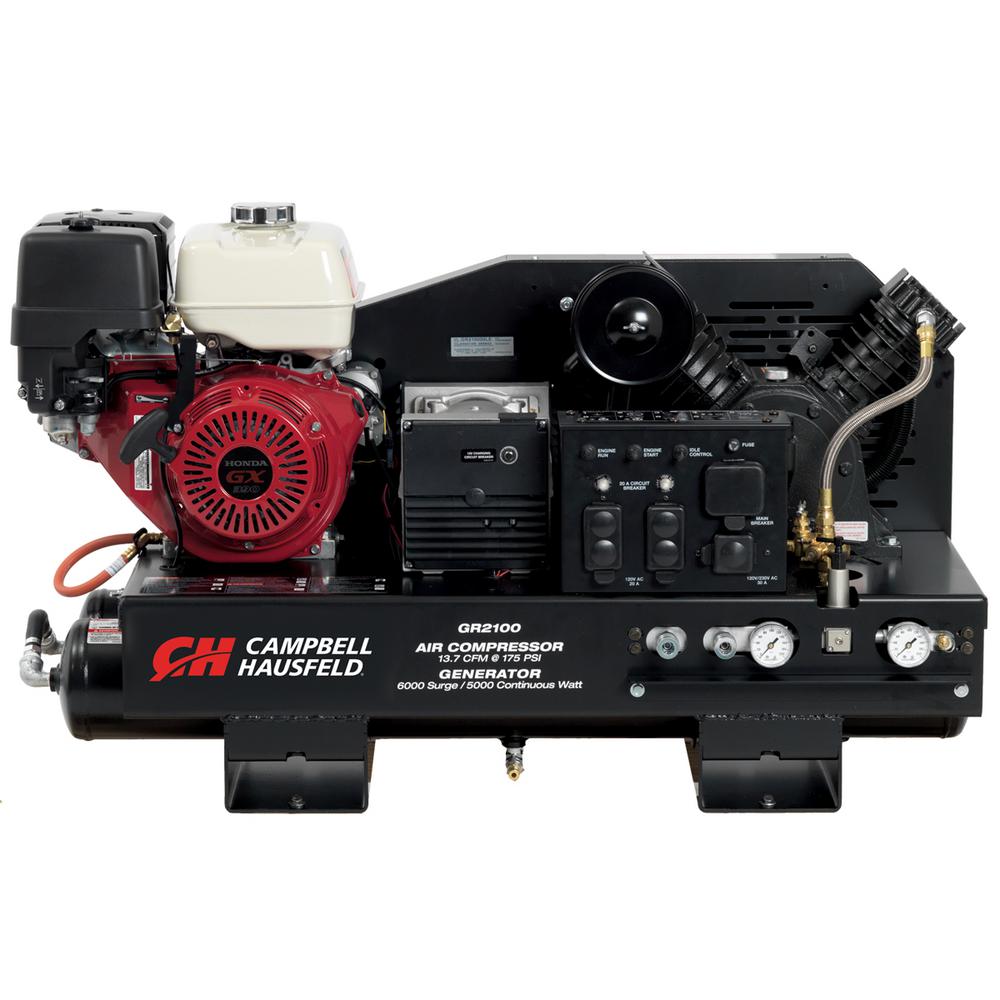 Campbell Hausfeld 10 Gal. Stationary Gas Honda GX390 Engine/ 5000Watt
