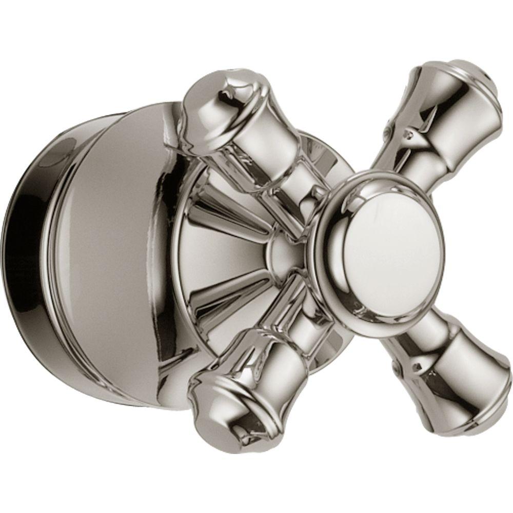 Delta Cassidy Tub And Shower Faucet Metal Cross Handle In Polished