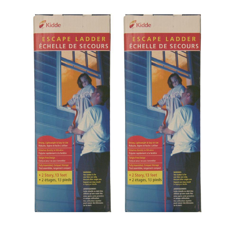 Kidde 2 Story Escape Ladder (2Pack) Emergency Fire Safety eBay