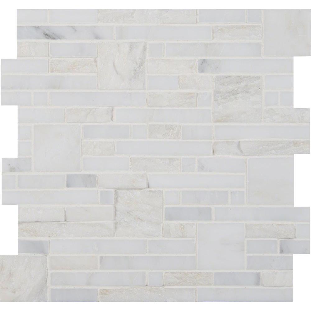 Msi Greecian White Opus 12 In X 10 Mm Natural Marble Mesh Mounted Mosaic Tile Sq Ft Case Msi Greecian White Opus 12 In X 10 Mm Natural Marble Mesh Mounted Mosaic Tile Sq Ft Case