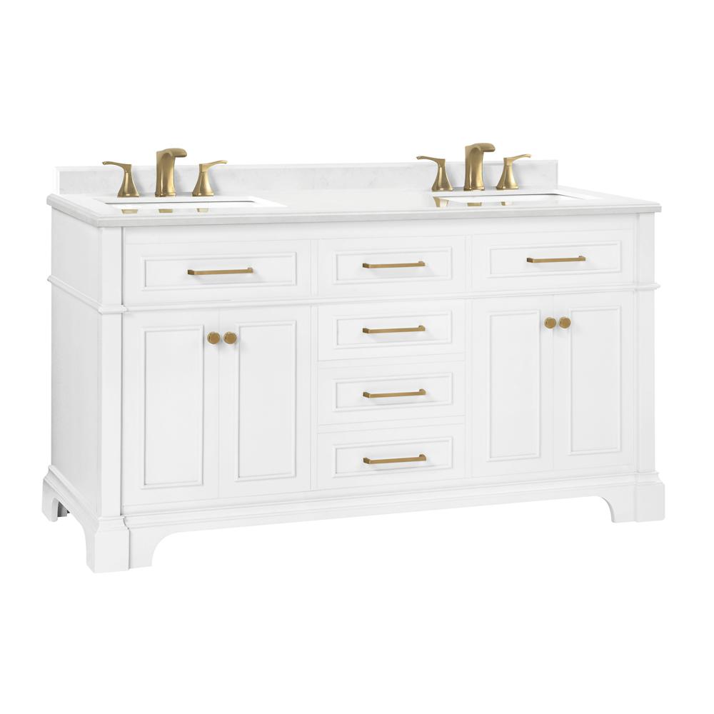 Home Decorators Collection Melpark 60, 60 Marble Vanity Top