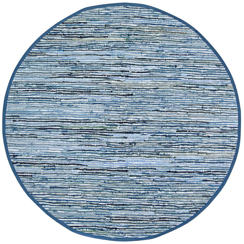 Matador Leather Blue 3 Ft X Round Area Rug
