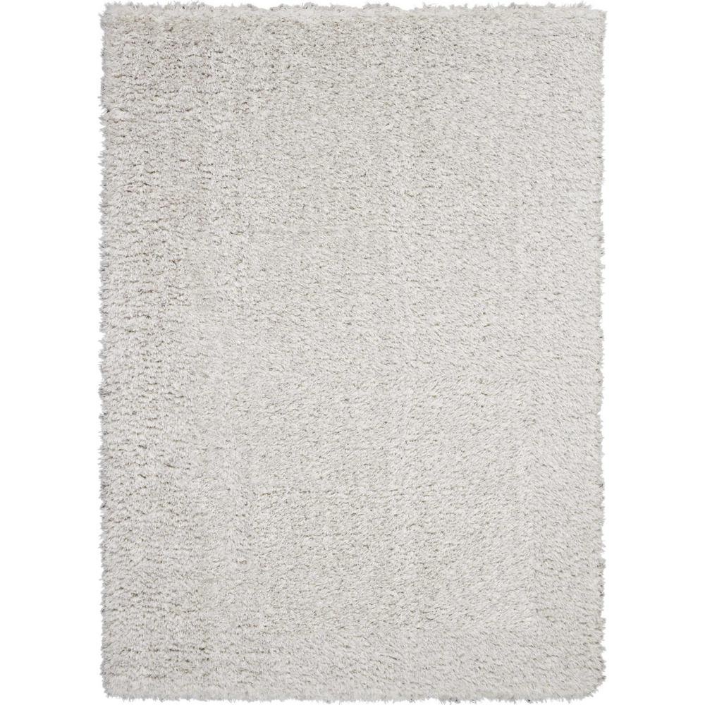 Nourison Ultra Plush Shag 8' x 10' Grey Plush Area Rug459978 The