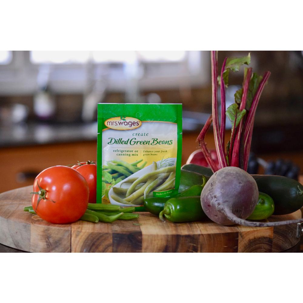 Mrs. Wages Dilled Green Beans Canning Mix (12-Pack) by Mrs. Wages