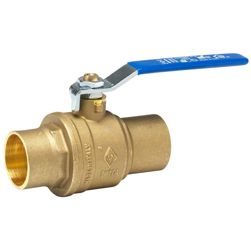 pack of 10 1//2 Sweat CxC Lead Free Brass Ball Valve Full Port Shut-Off 600psi WOG