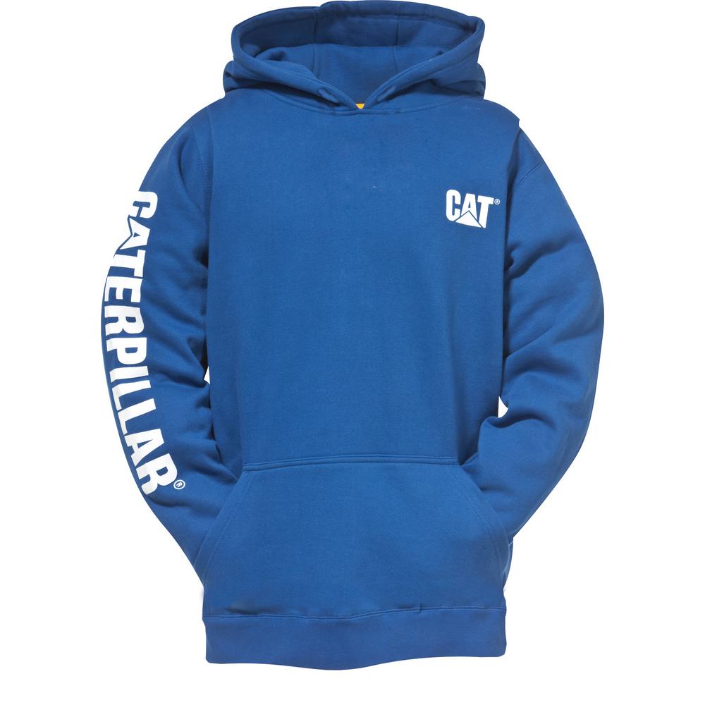 bright blue hoodie