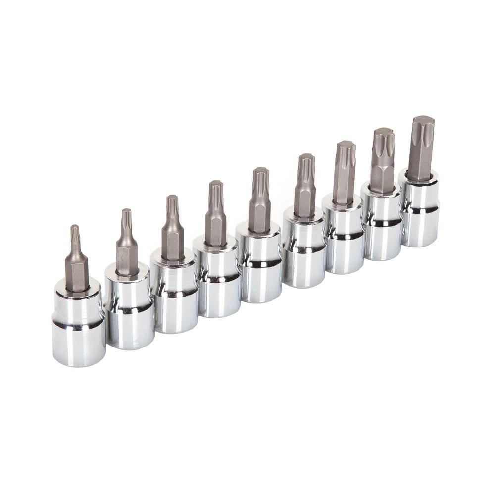 TEKTON 3/8 in. Drive T10-T50 Star Bit Socket Set-1351 - The Home Depot