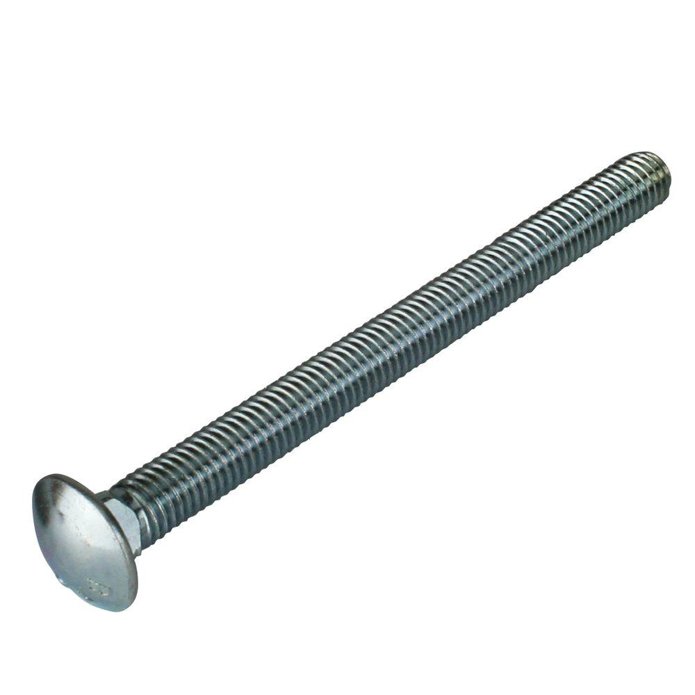 100 pcs Carriage Bolts Hot Dip Galvanized Square Neck Round Head A307 Steel Full Thread 3//8-16 X 5-1//2