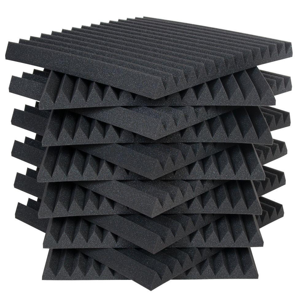 Auralex Studiofoam Wedges 2 Ft W X L In H Auralex Studiofoam Wedges 2 Ft W X L In H Charcoal Half Pack 12 Panels Per Box 2sf22cha Hp The Home Depot