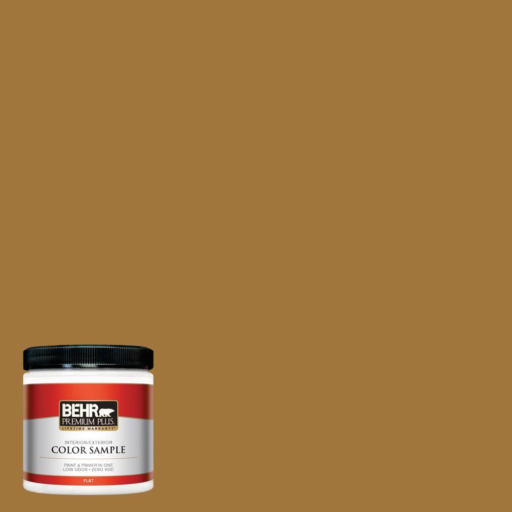 Behr Premium Plus 8 Oz 310f 6 Goldenrod Tea Flat Interior Exterior 310f 6 Goldenrod Tea Flat Interior Exterior