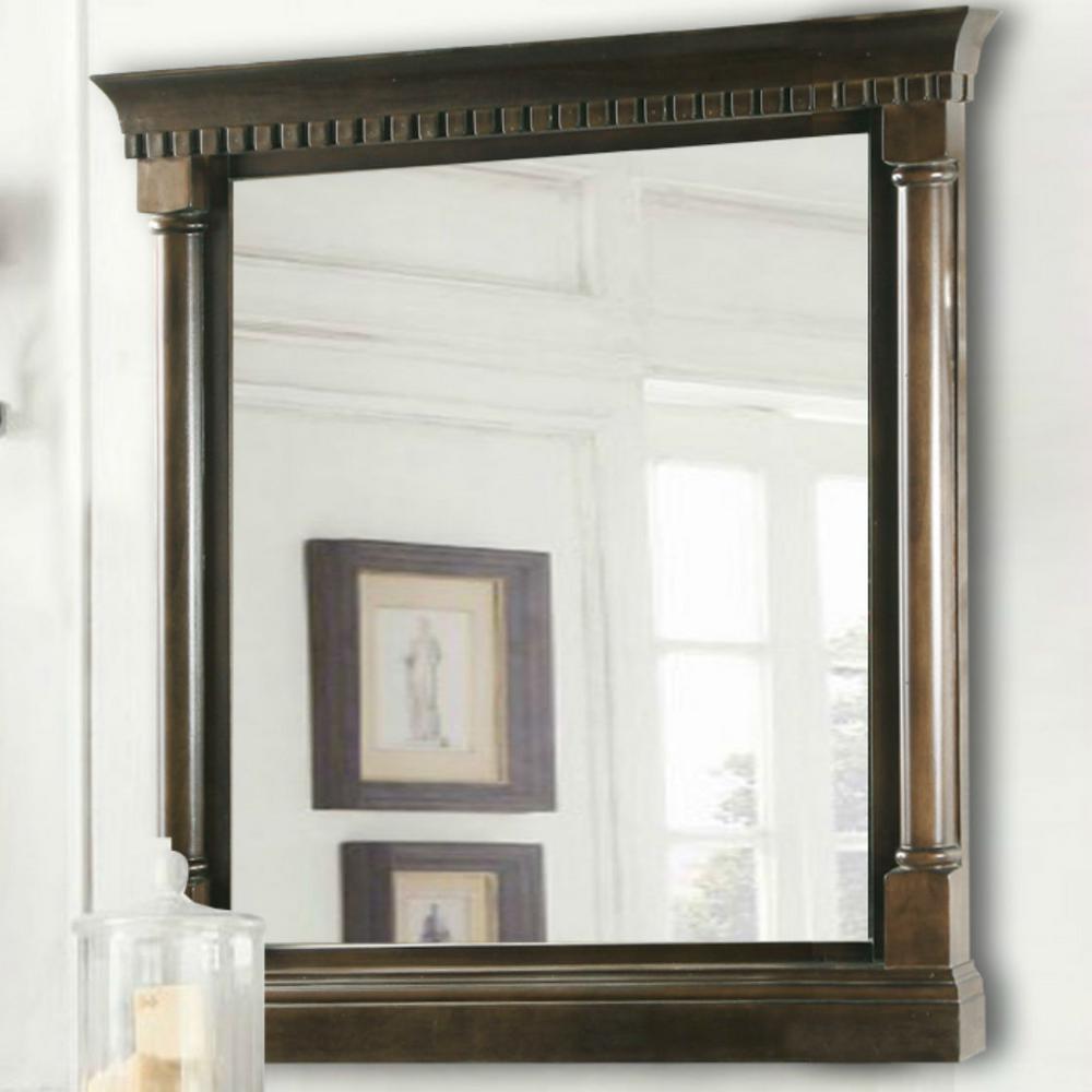 Antique Bronze Bathroom Mirrors Bath The Home Depot