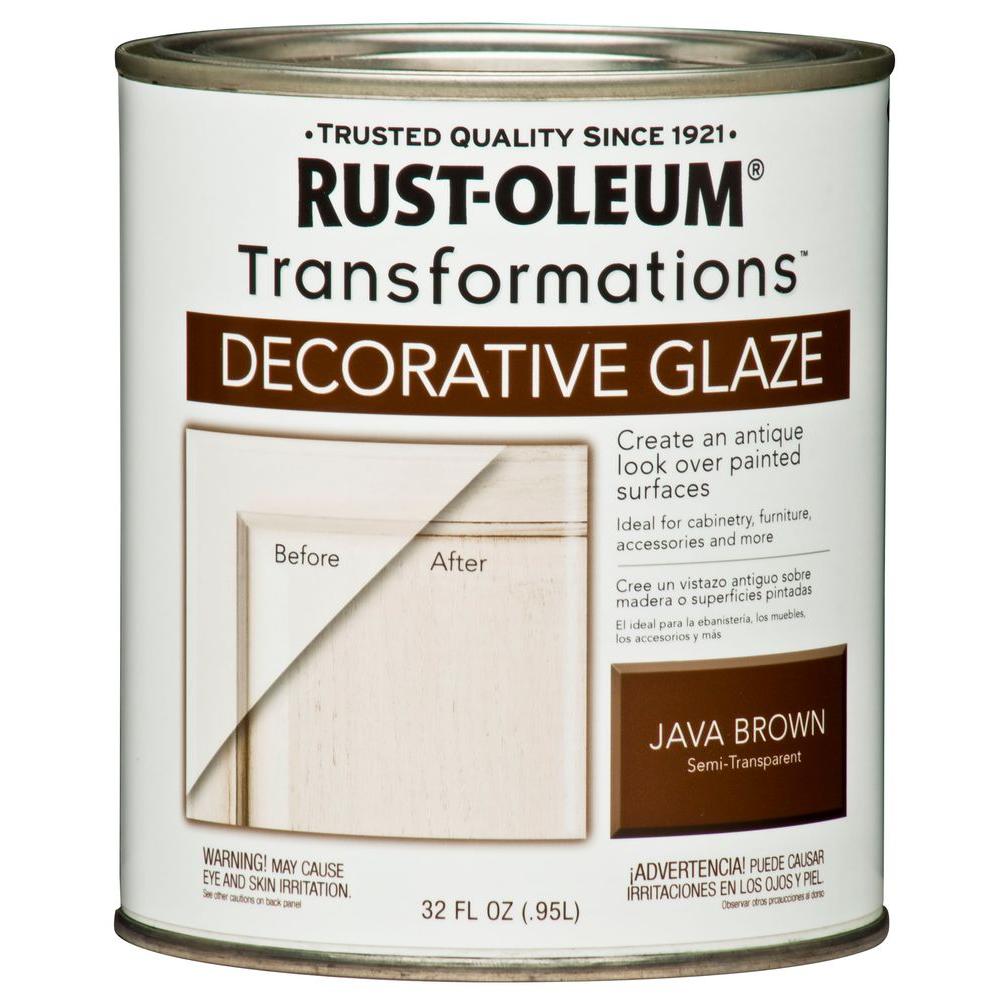 Rust Oleum Transformations 1 Qt Java Brown Cabinet Decorative