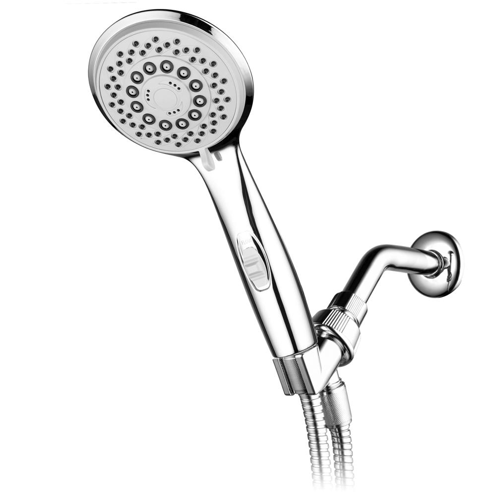Hotel Spa High Power 7Spray Hand Shower, Patented On/Off Pause Switch
