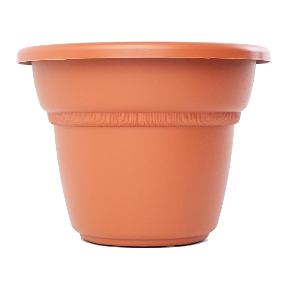 Bloem Veranda 18 in. Terra Cotta Plastic Deck Box Planter57018C The