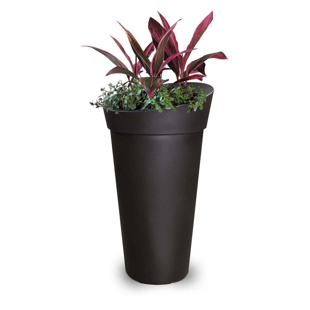 Mayne Creston Espresso Polyethylene Tall Planter Vallarella Tall Planter The From Campania International Provides Modern Style And Functionality This Fits Multiple