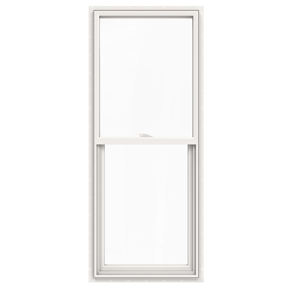 JELD-WEN 24 in. x 60 in. V-2500 Series Single Hung Vinyl Window - White ...