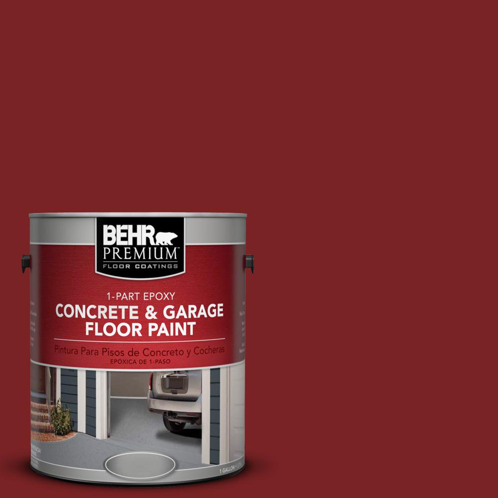 BEHR Premium 1 gal. SC112 Barn Red 1Part Epoxy Concrete and Garage