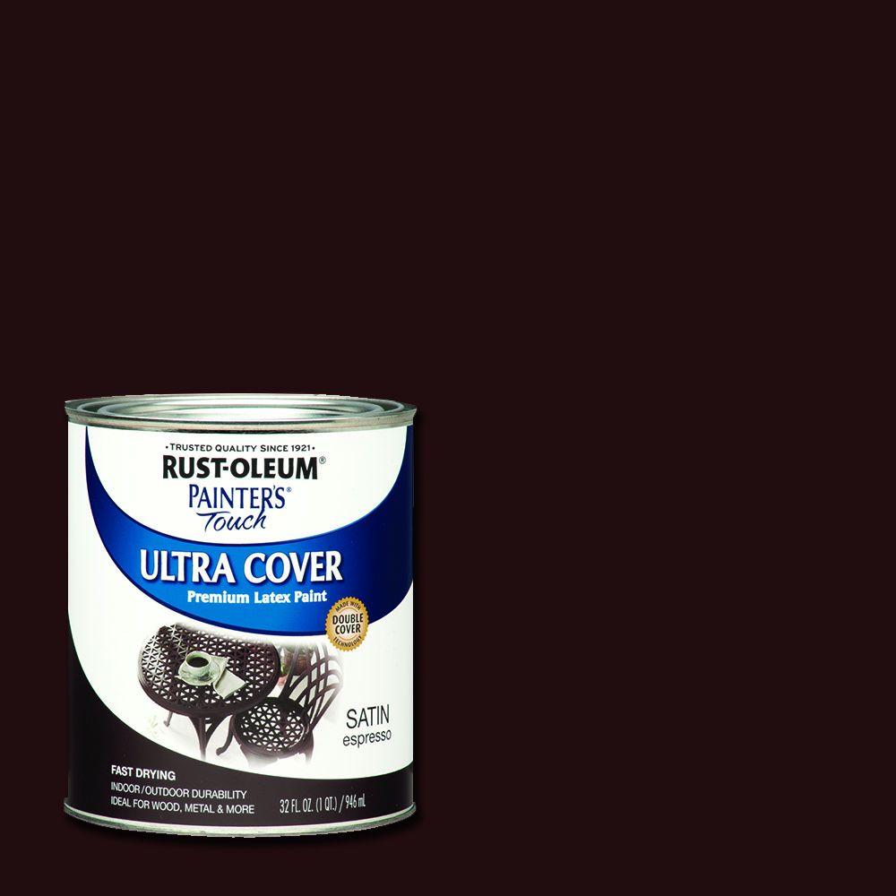 Rust Oleum Painter S Touch 32 Oz Ultra Cover Satin Espresso General Purpose Paint 242018 The Home Depot