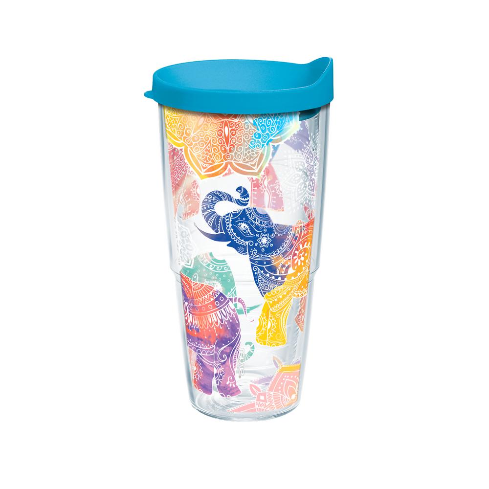 UPC 888633404866 product image for Tervis Mehndi Elephant 24 oz. Double Walled Insulated Tumbler with Travel Lid, C | upcitemdb.com