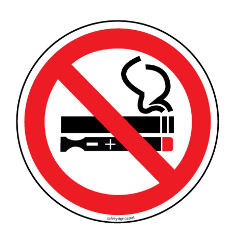 Designated Smoking Area W Left Arrow Vinyl Sticker Decal 8