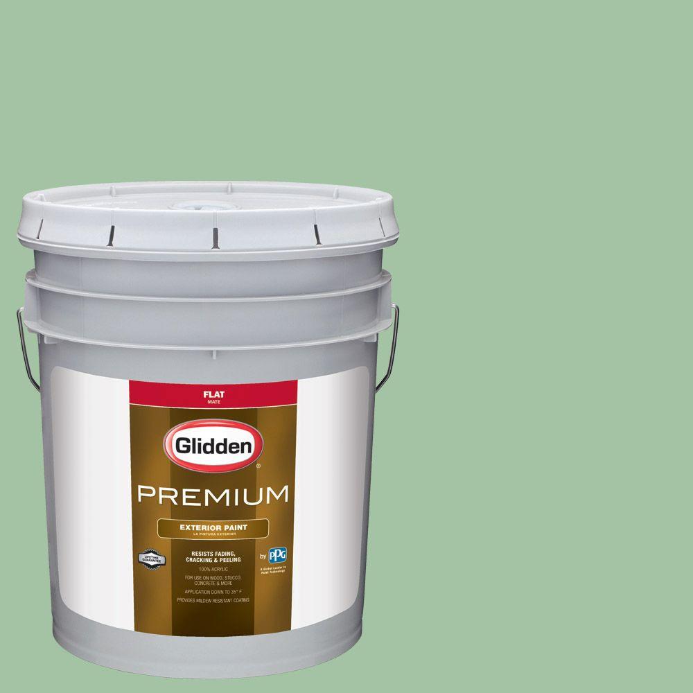 Glidden Premium 5gal. HDGG59 Sea Glass Green Flat Latex Exterior